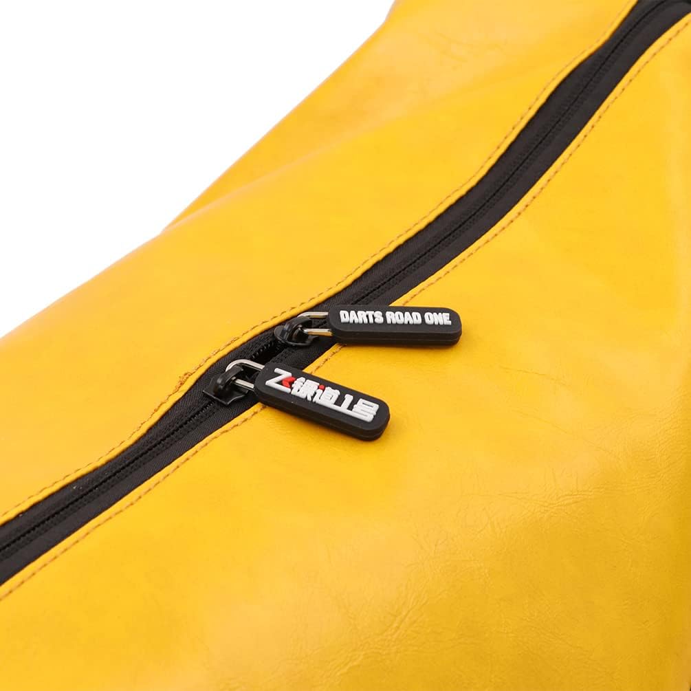 CUESOUL Darts Road ONE Serie PU Tasche Tasche-gelb mit Schwarz FZ.BB-03, Tasche-gelb mit Schwarz FZ.