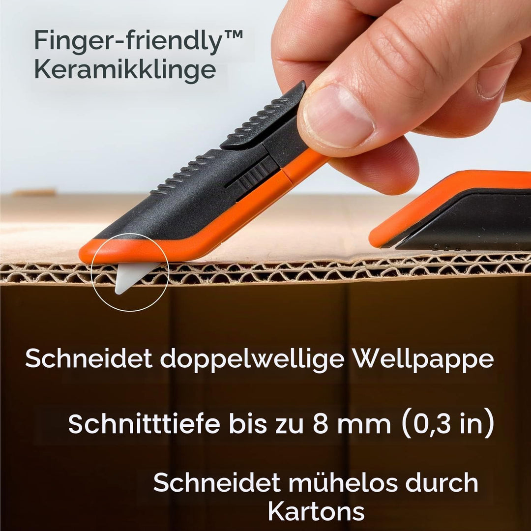 Slice 10400 400 | Sicherheits-Kartonmesser - Safety Cutter | Keramik-Sicherheitsklinge, beidhändig n