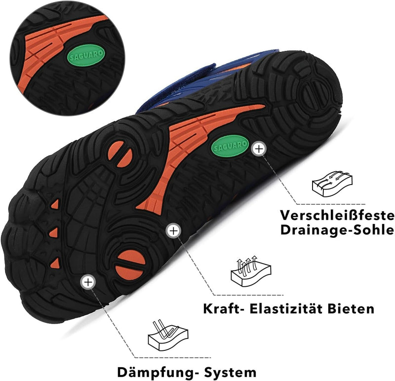 SAGUARO Barfussschuhe Kinder Barfussschuhe Schnell Trocknend Badeschuhe für Jungen Mädchen Gr.24-36