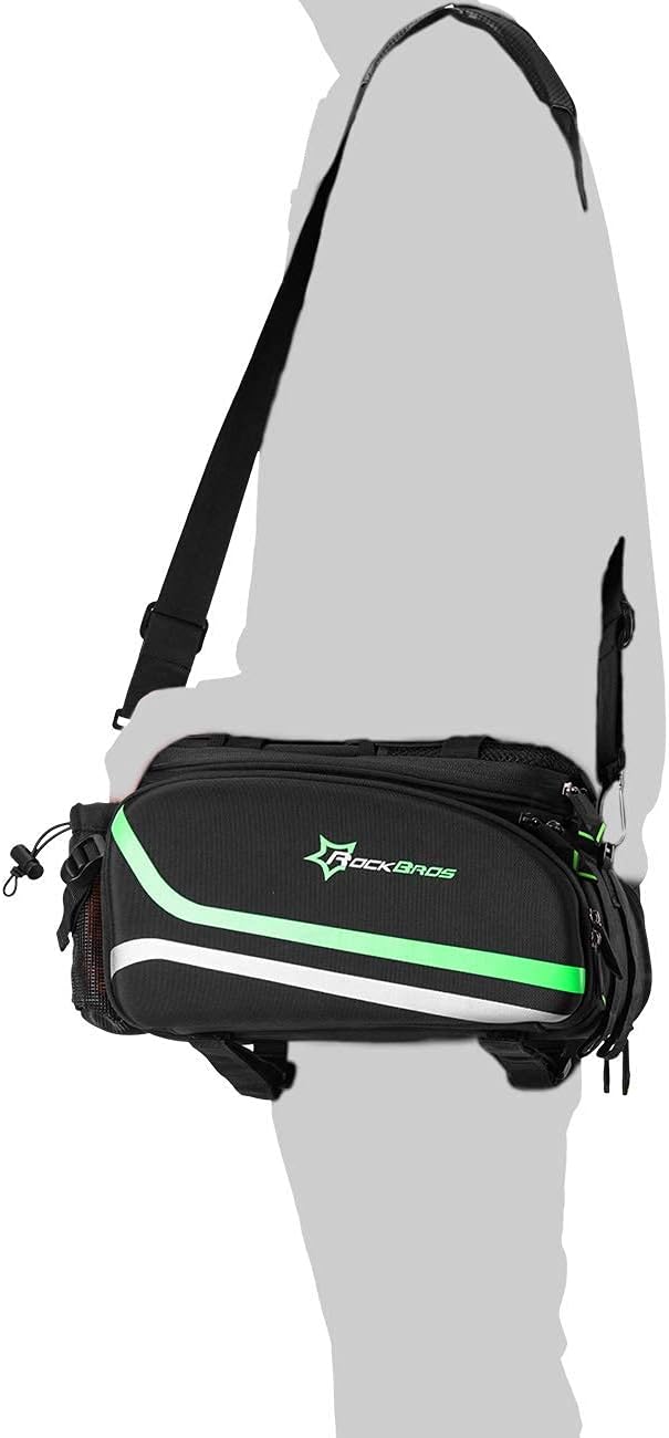 ROCKBROS Fahrrad Gepäckträgertasche wasserdichte Fahrradtasche für Gepäckträger mit Regenschutz 17-3