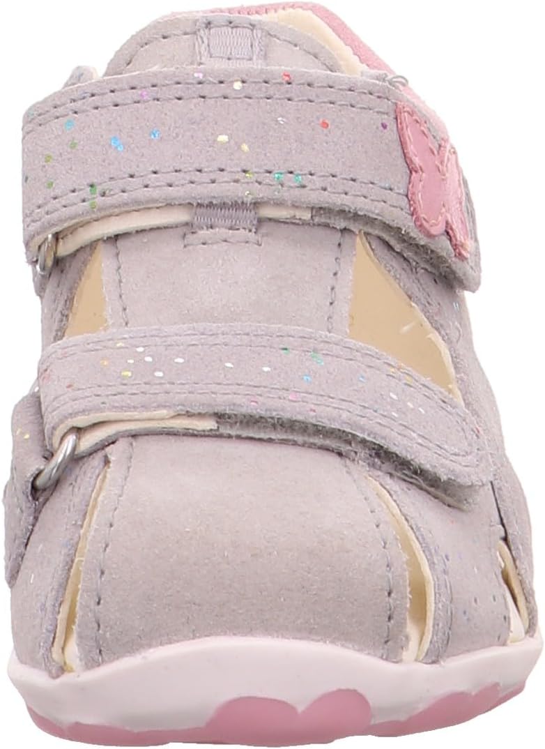 Superfit Baby - Mädchen Fanni Sandale 28 EU Hellgrau Rosa 2510, 28 EU Hellgrau Rosa 2510