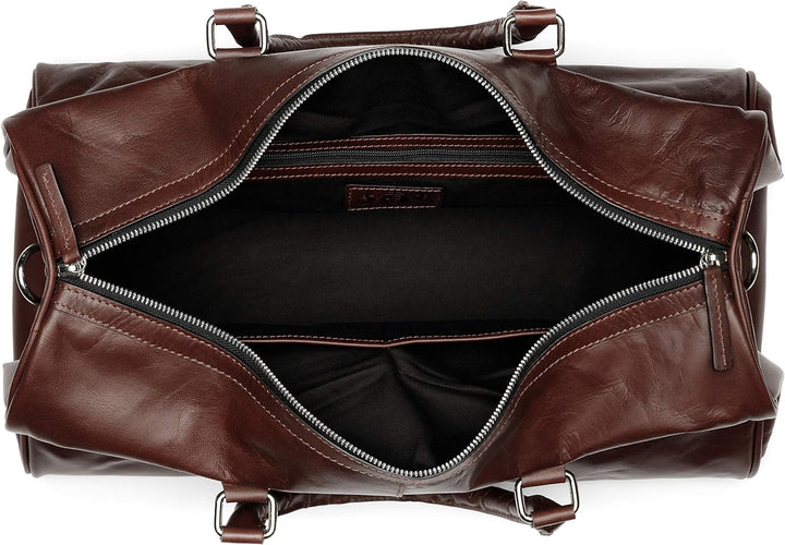 SID &amp; VAIN Weekender Seattle aus Vintage Leder I Sporttasche gross für Herren und Damen I Reisetasch