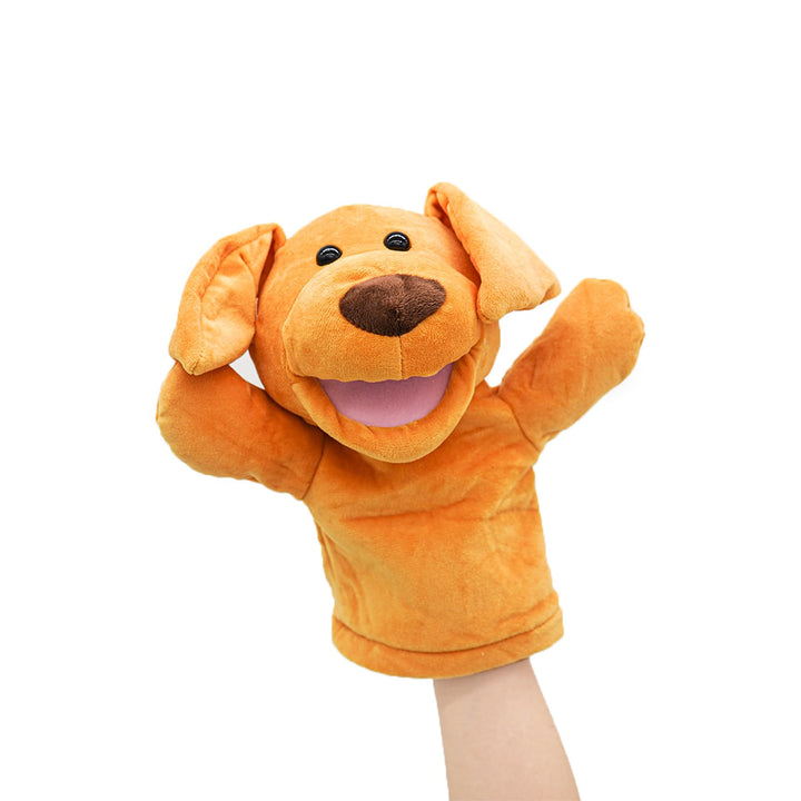 lilizzhoumax Hund Handpuppe Kuscheltier Tier Kawaii Niedliches Rollenspiel interaktives Früherziehun