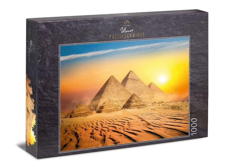 Ulmer Puzzleschmiede - Puzzle „Land der Pharaonen“ - Klassisches 1000 Teile Puzzle – malerisches Ägy