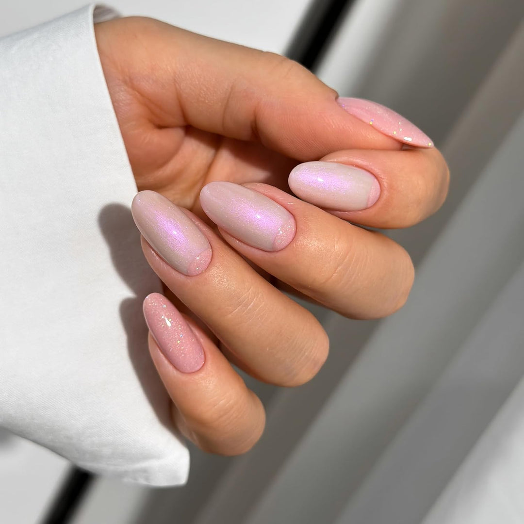 SEMILAC Gel-Nagellack 320 Shimmer Dust Beige – Volldeckender Gel-Nagellack – Soak-Off, einfach zu ve