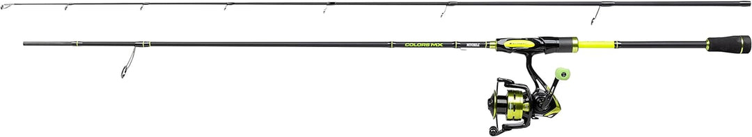 Mitchell Colors MX Spinnrute und Rolle Combo – Raubfisch-Spinnangel-Setup – Barsch, Forelle, Hecht,