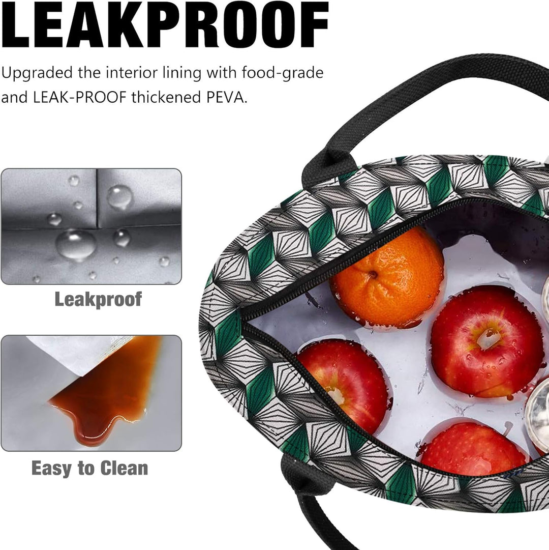 Kühltasche Klein Leicht Isoliertasche Faltbar Lunchbag Lunchtasche Thermoshopper zur Arbeit Schule M