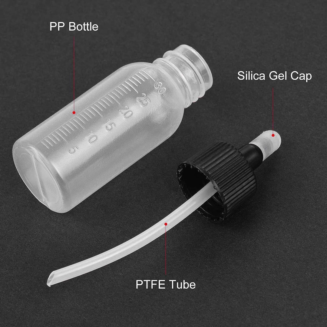 Tnfeeon Airbrush-Flaschen, 10 Stück 30-ml-Kunststoffflaschen Airbrush-Farbflaschen für Dual-Action-S