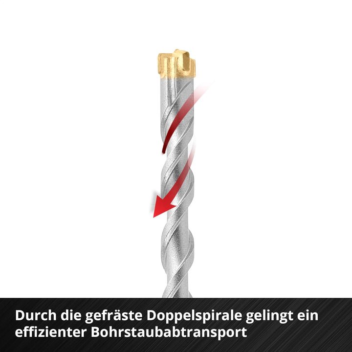 kwb SDS Plus Bohrer, SDS Plus Hammerbohrer (Ø 12 mm x 460/400 mm, mit extrem schneller Hartmetall 4X