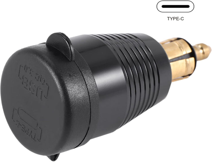 Jevina Motorrad DIN Stecker Wasserdichtes LadegeräT EIN QC3.0 USB LadegeräT & Typ C 30W Netzteil Ada