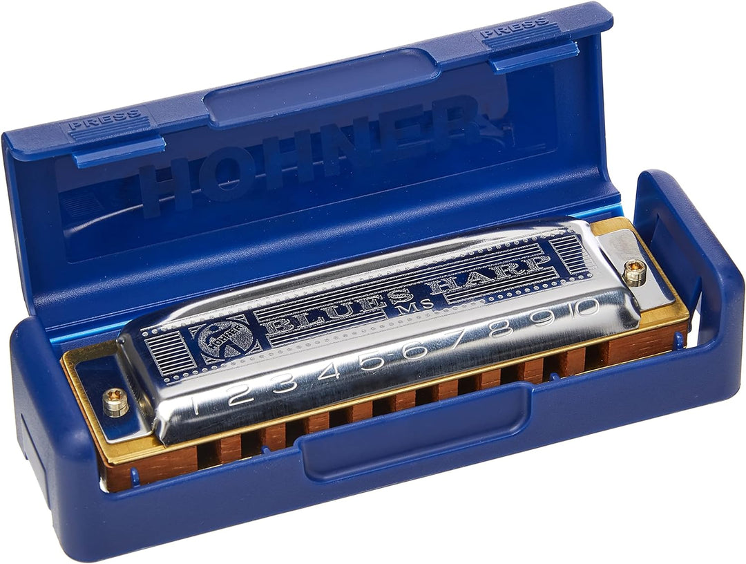 Hohner Blues Harp Mundharmonika in F-Dur Single, Single
