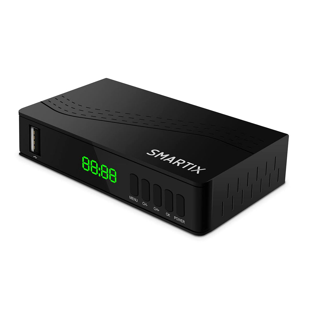 Atlantis SMARTIX DH17 Terrestrischer Digitaler Decoder DVB T2 HEVC H.265 mpeg2/mpeg4 H264 Media Play