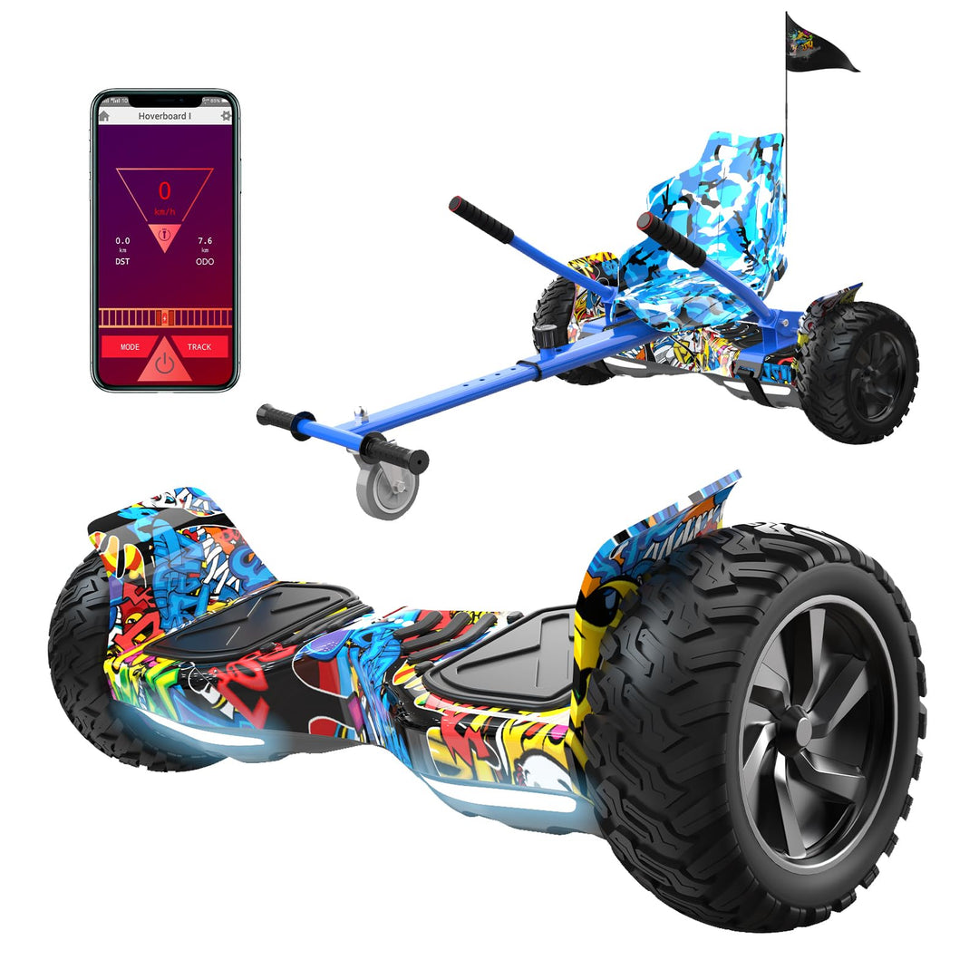 RCB Hoverboards SUV mit Sitz Hoverboards Off-Road, App-fähige Bluetooth Hoverboards, 8,5 '' Hummer +