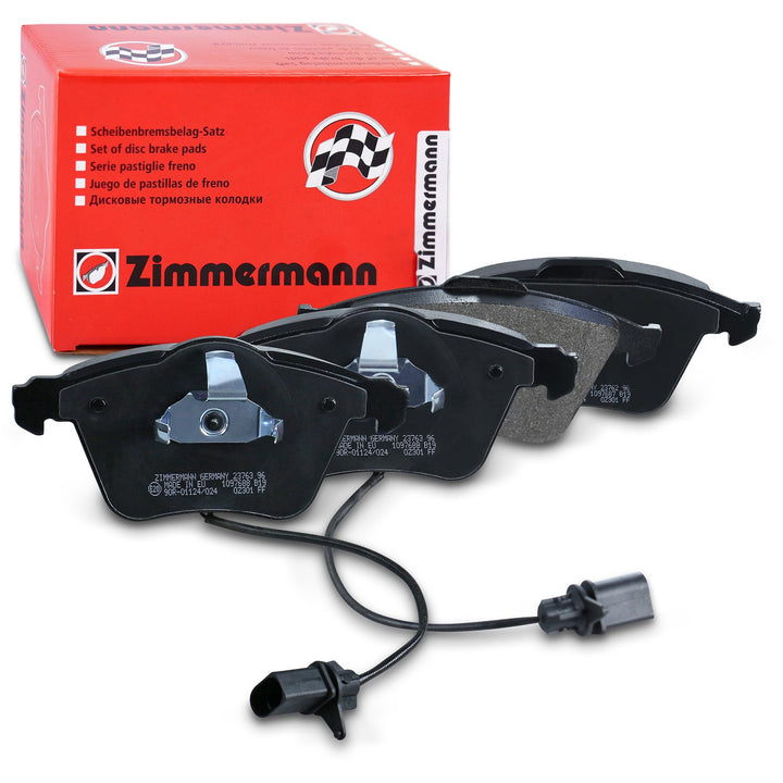 ZIMMERMANN 23762.200.1 Serie Bremsbeläge, vorne, 2 Sensoren, inklusive Platte dämpfend