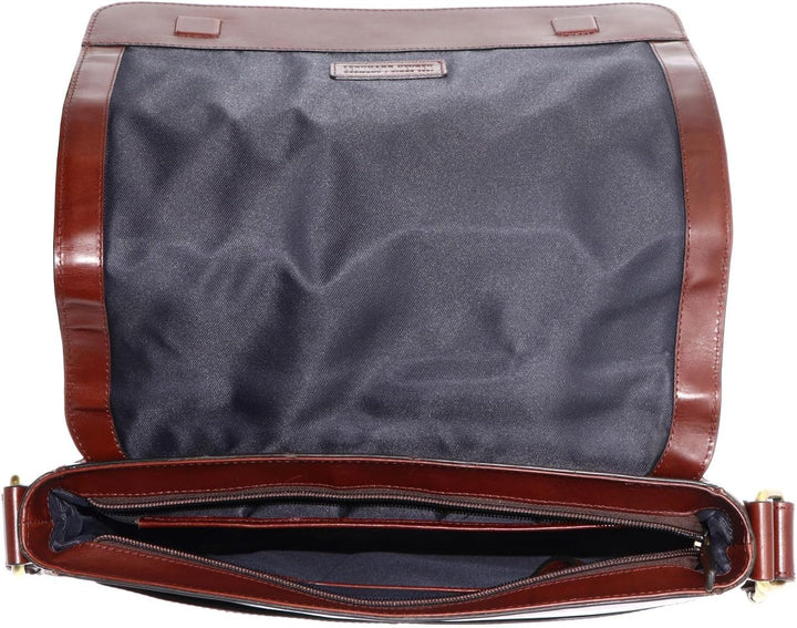 Leonhard Heyden Cambridge Kuriertasche mit Laptopfach 32 cm Redbrown, Redbrown