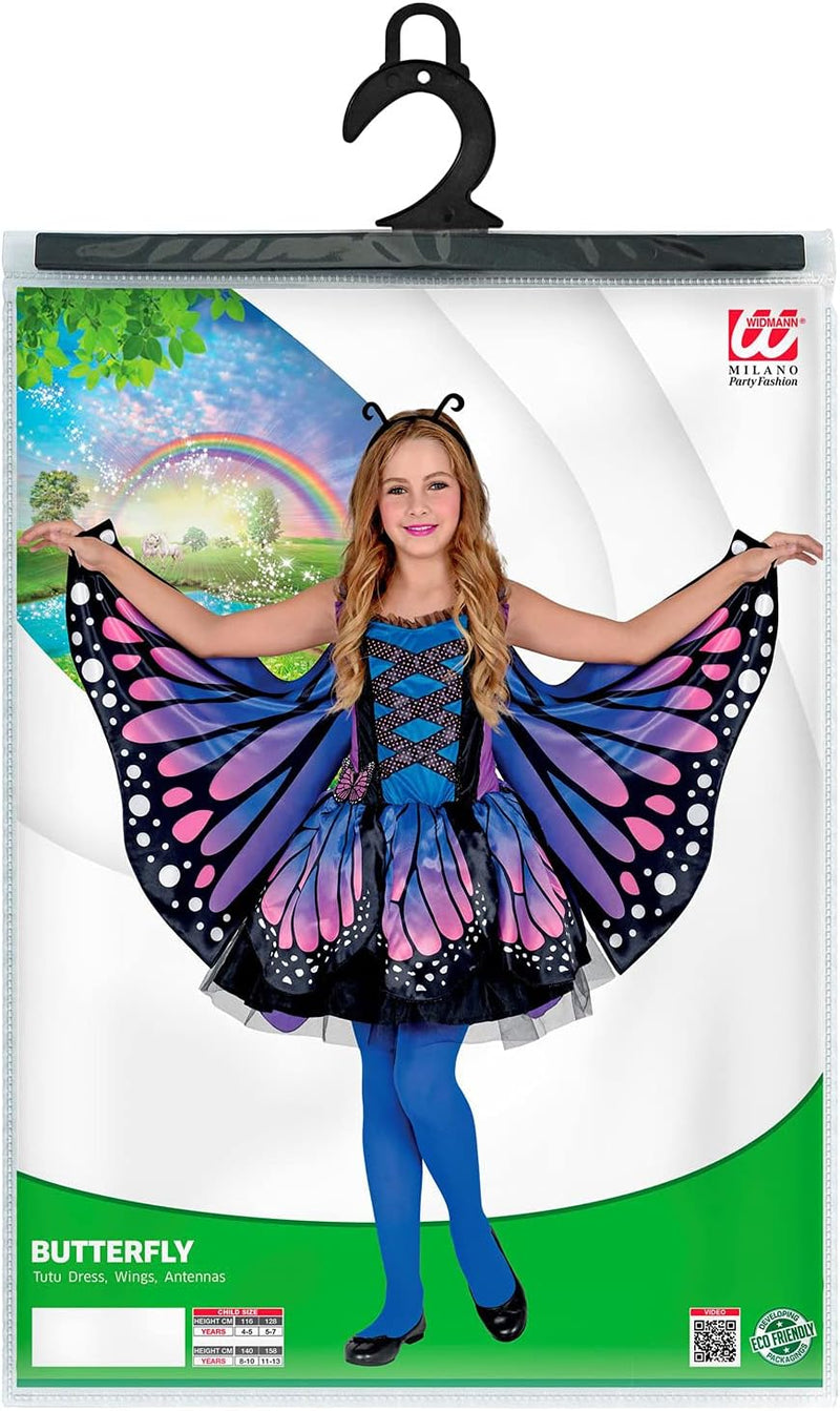 "BUTTERFLY" (tutu dress, wings, antennas) - (140 cm / 8-10 Years), 140