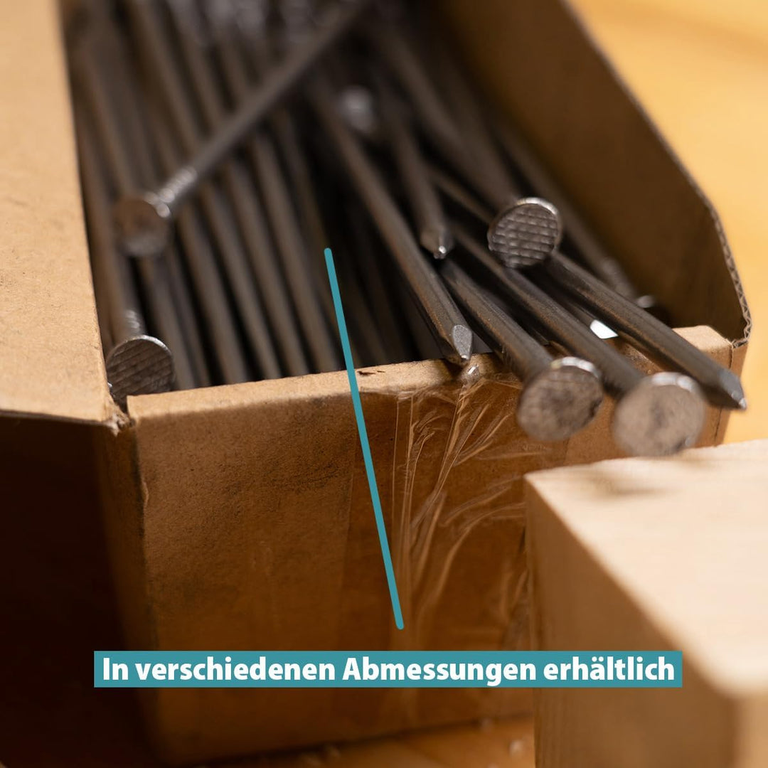 Drahtstifte Stahlstifte Nägel - Holznägel - Bildernägel - Senkkopf - blank (3,4x90mm - 5kg) 3,4 x 90