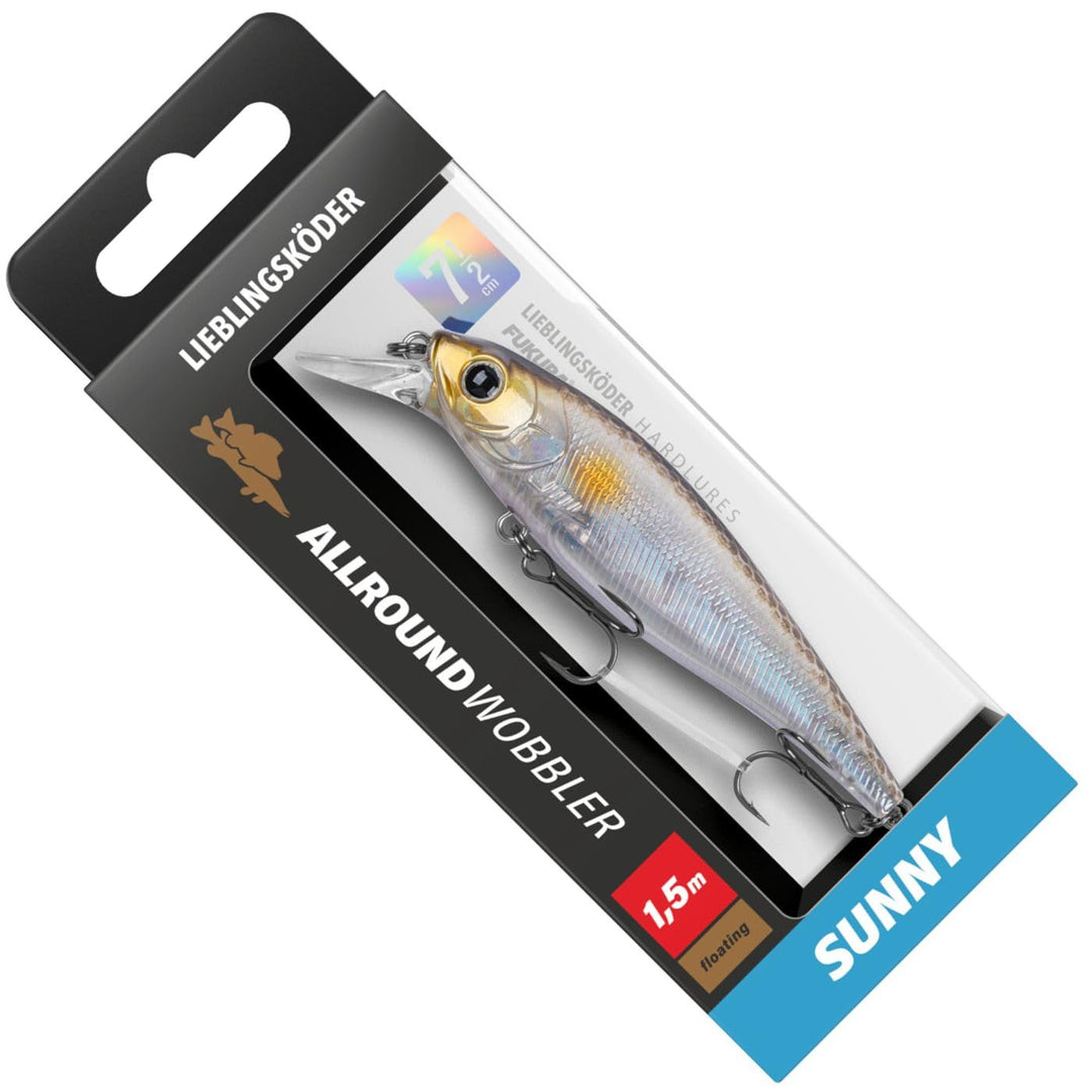 Lieblingsköder Allroundwobbler 7,5cm 9,4g - Wobbler Sunny, Sunny