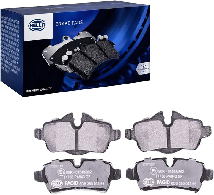 HELLA PAGID 8DB 355 013-661 Bremsbelagsatz - T1738 - Dicke/Stärke: 17mm - Bremssystem: Lucas - für V