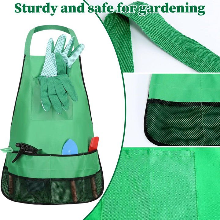 Kinder-Gartenset, 7-teilig, pädagogisch, für Kleinkinder, Gartenarbeit, inklusive Schürze, Sprühgerä