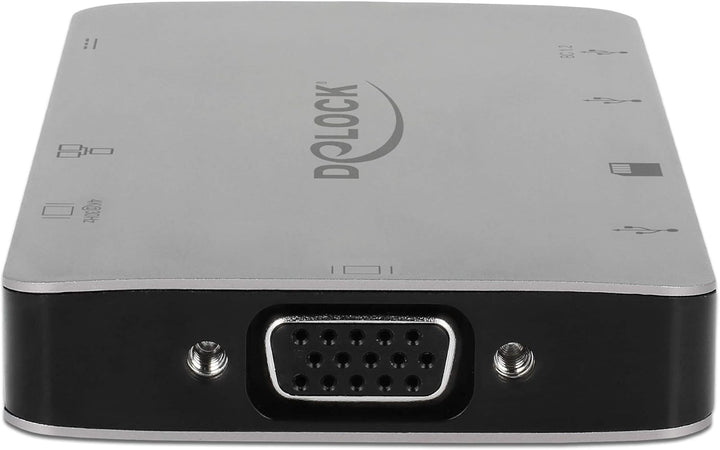 Delock USB C HUB/Thunderbolt 3 Adapter / 9 in 1 Dockingstation mit HDMI 4K / VGA/USB 3.1 mit PD 3.0