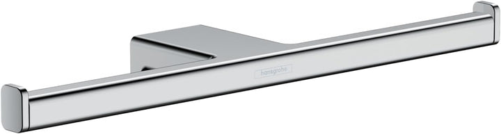hansgrohe Doppel-Toilettenpapierhalter AddStoris, Doppelpapierrollenhalter Chrom, 2 Rollen 2 Rollen