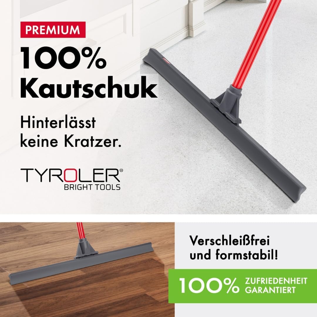 Tyroler Bright Tools Wasserabzieher/Wasserschieber mit extra langlebigem und extra breitem 60cm Silk