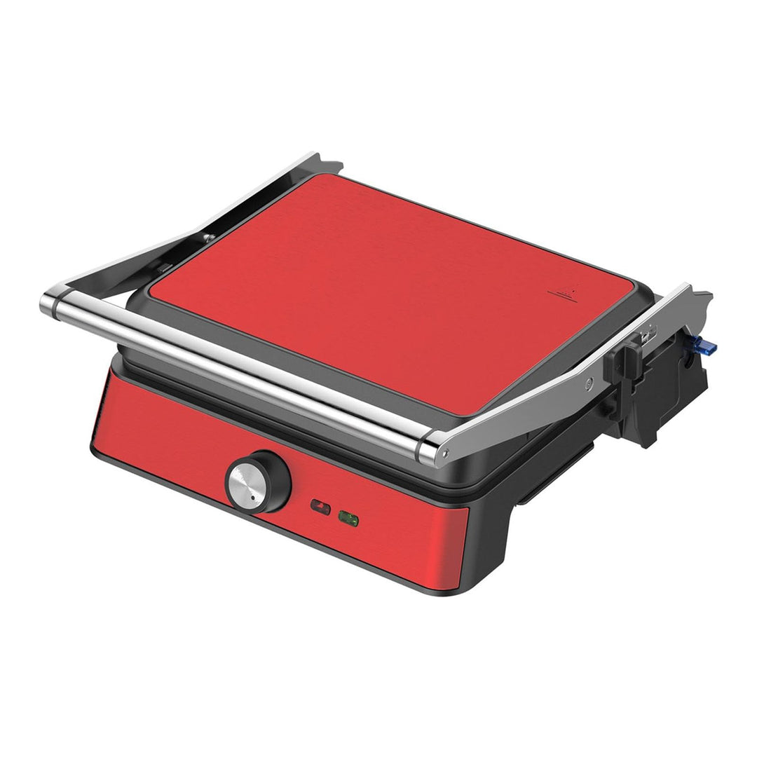 Westinghouse Retro Kontaktgrill mit 180°-Öffnung, Sandwichmaker mit Cool-Touch Griff & Höhenverstell