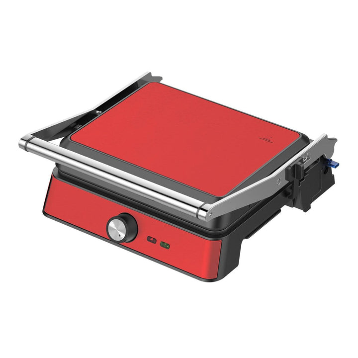 Westinghouse Retro Kontaktgrill mit 180°-Öffnung, Sandwichmaker mit Cool-Touch Griff & Höhenverstell
