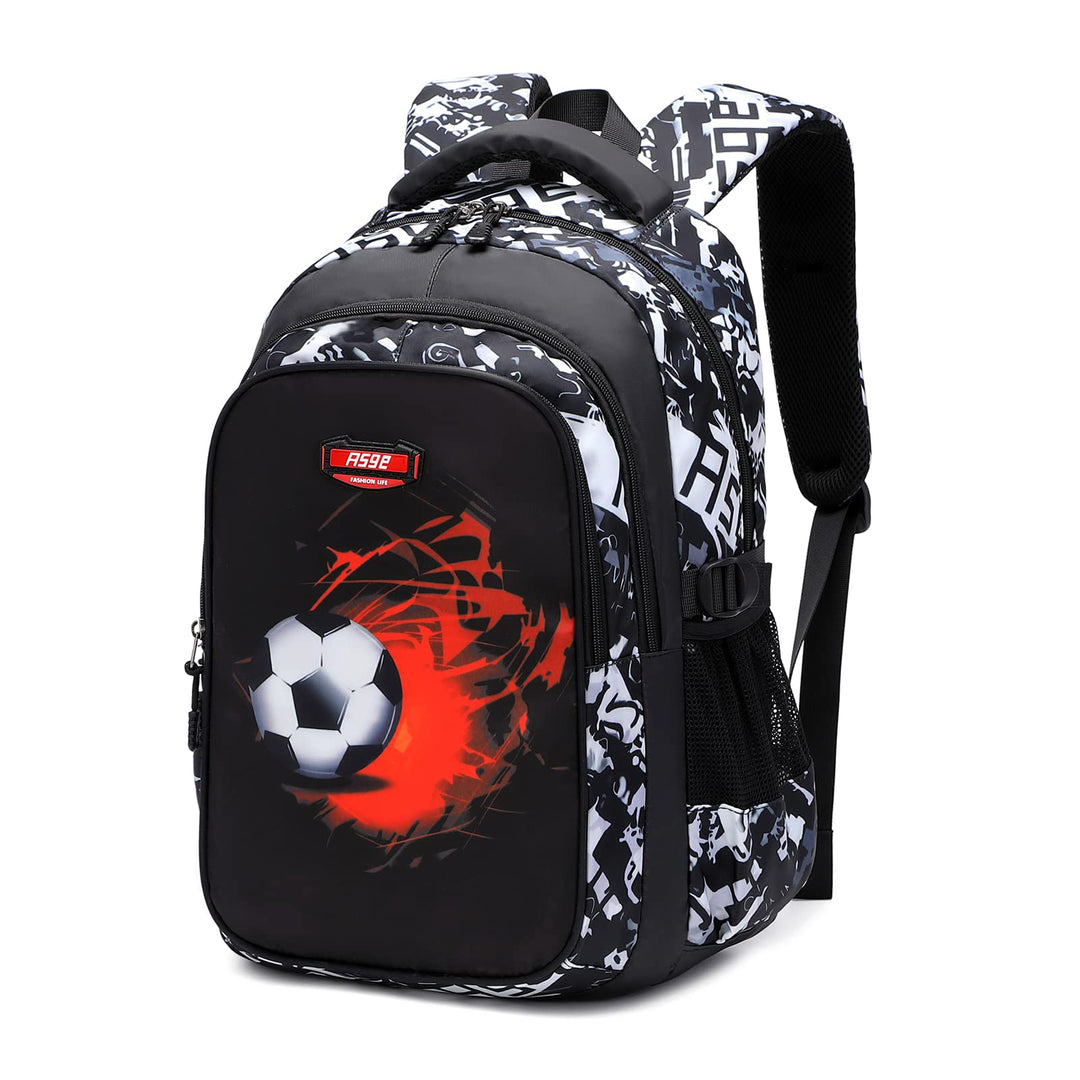 Asge Schulrucksack Jungen Teenager Schulranzen Mädchen 3 5 Klasse Ranzen Ergonomischem Kinder Fussba