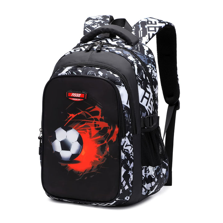 Asge Schulrucksack Jungen Teenager Schulranzen Mädchen 3 5 Klasse Ranzen Ergonomischem Kinder Fussba