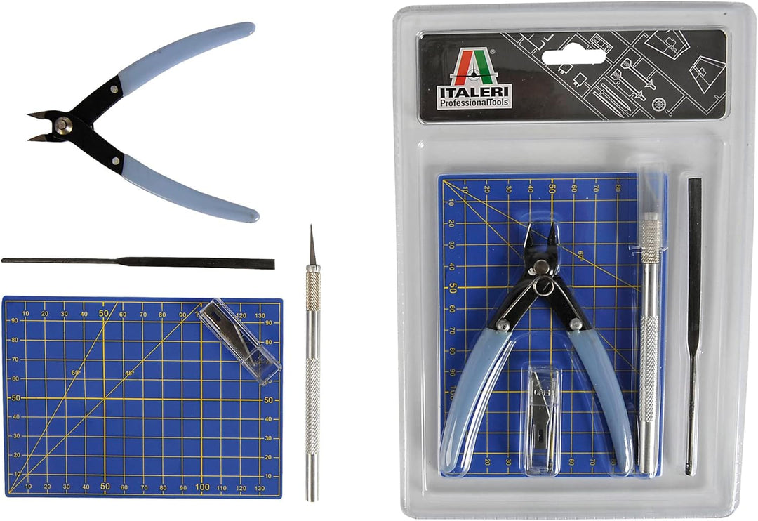 Italeri 510050815 - Werkzeug-Set Plastik-Modellbau, Blau
