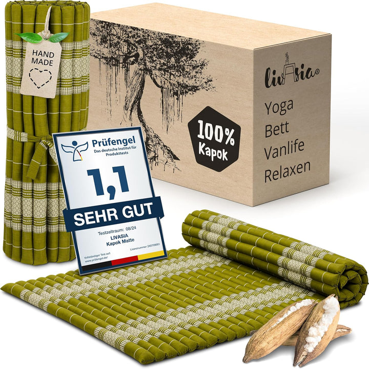 livasia Rollmatte Rollmatratze L-200x110x4,5cm, Gästebett Gästematratze 1 Person, Reisebett Kofferra