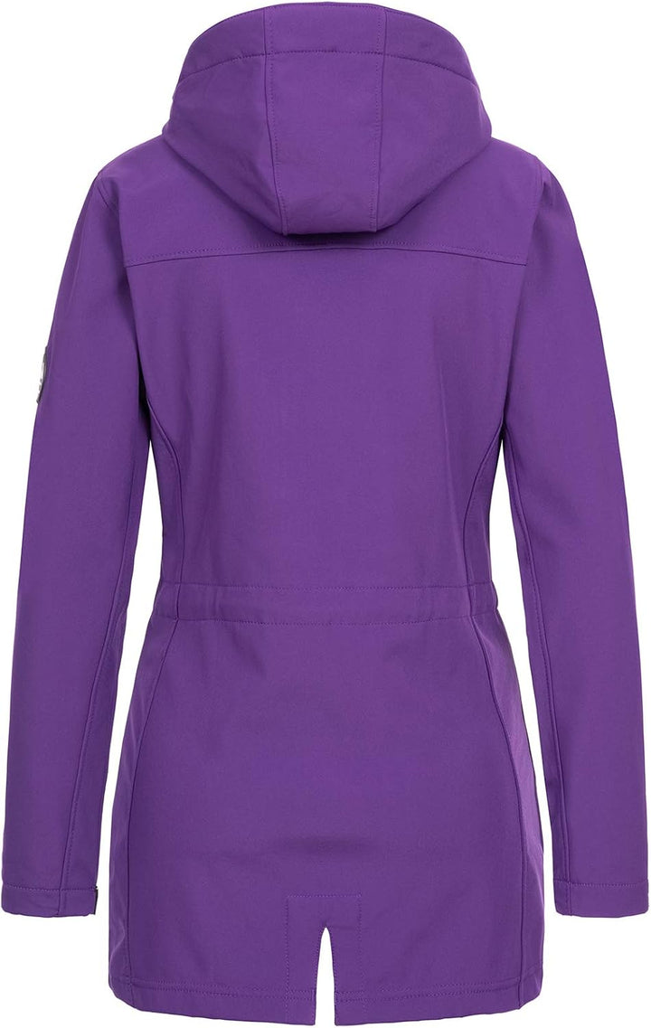 Rock Creek Damen Softshell Jacke Mantel Outdoor-Mantel D-423 XS Violett, XS Violett