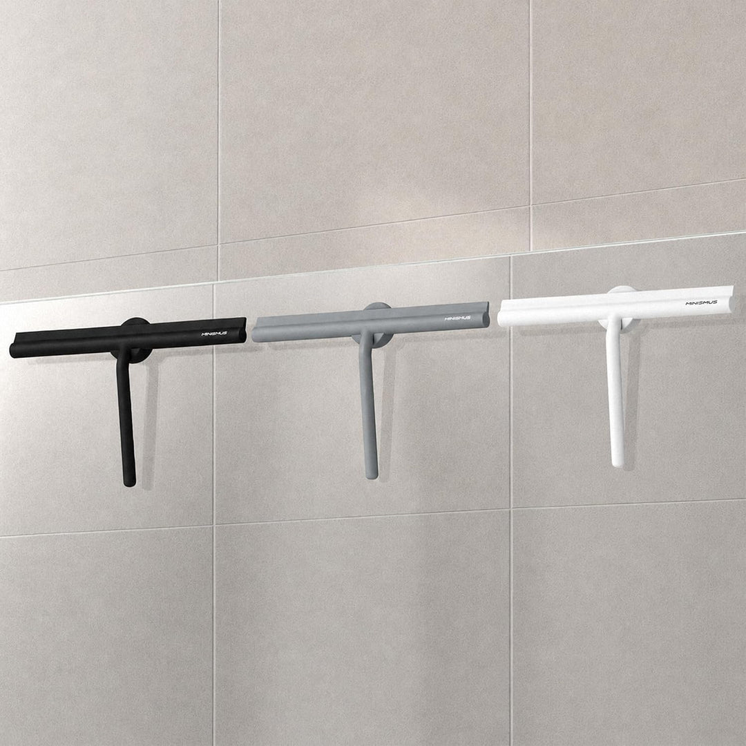 Minismus Duschabzieher - Abzieher für Dusche, Bad, Fliesen, Spiegel, Fenster - inkl. Magnet-Halterun