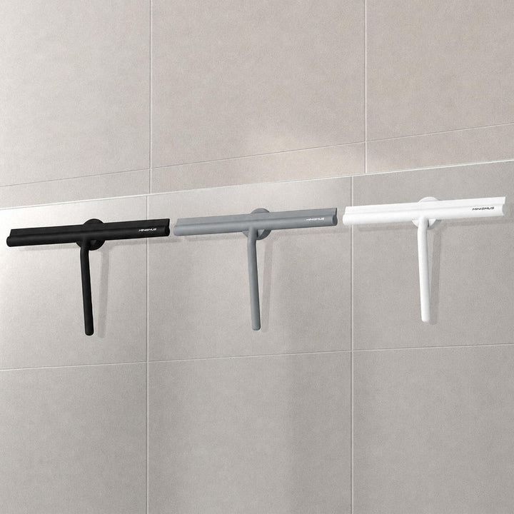Minismus Duschabzieher - Abzieher für Dusche, Bad, Fliesen, Spiegel, Fenster - inkl. Magnet-Halterun