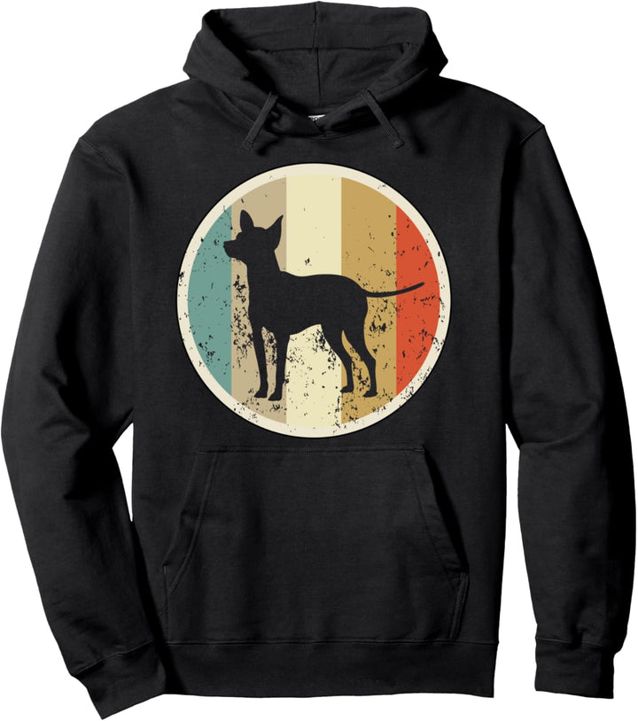 Retro Vintage Grunge Style Prager Rattler Hunde Pullover Hoodie