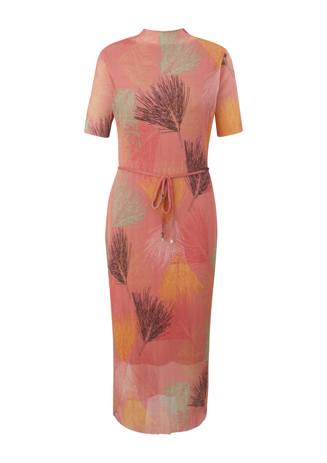s.Oliver BLACK LABEL Damen Kleid lang 40 Orange 20a0, 40 Orange 20a0