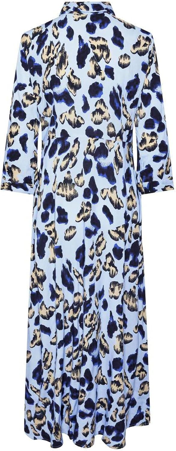 YAS Female Kleid YASSAVANNA | Dress XS Clear Sky/Aop:liro Print, XS Clear Sky/Aop:liro Print