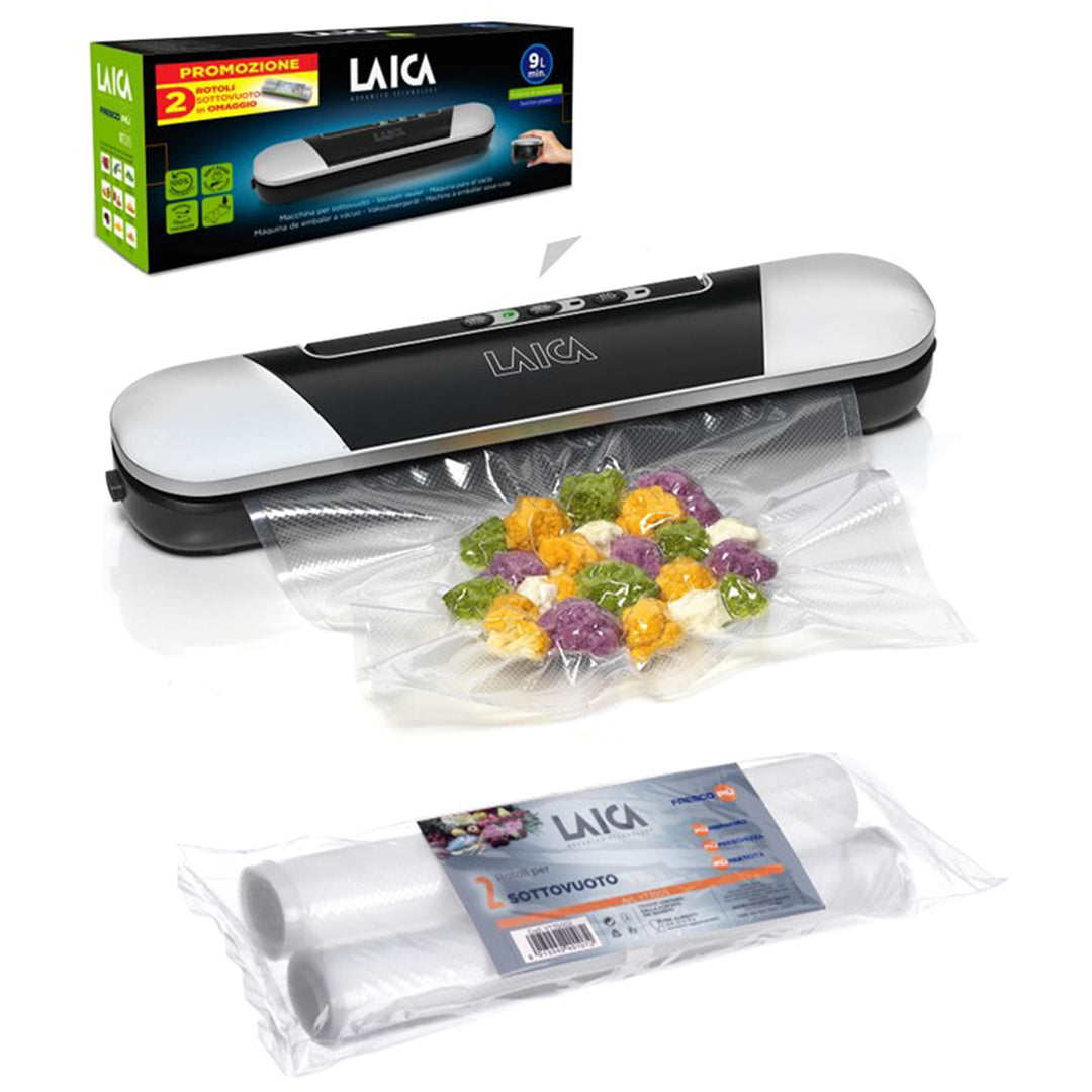 LAICA VT3205 Folienschweiss- & Vakuumiergerät – Inklusive 2 extra Beutel-Sets – Kompakt, leistungsst
