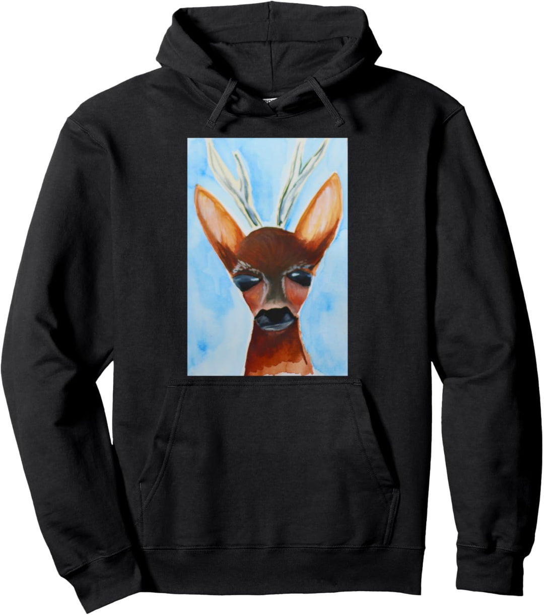 Mit Reh unterwegs Pullover Hoodie