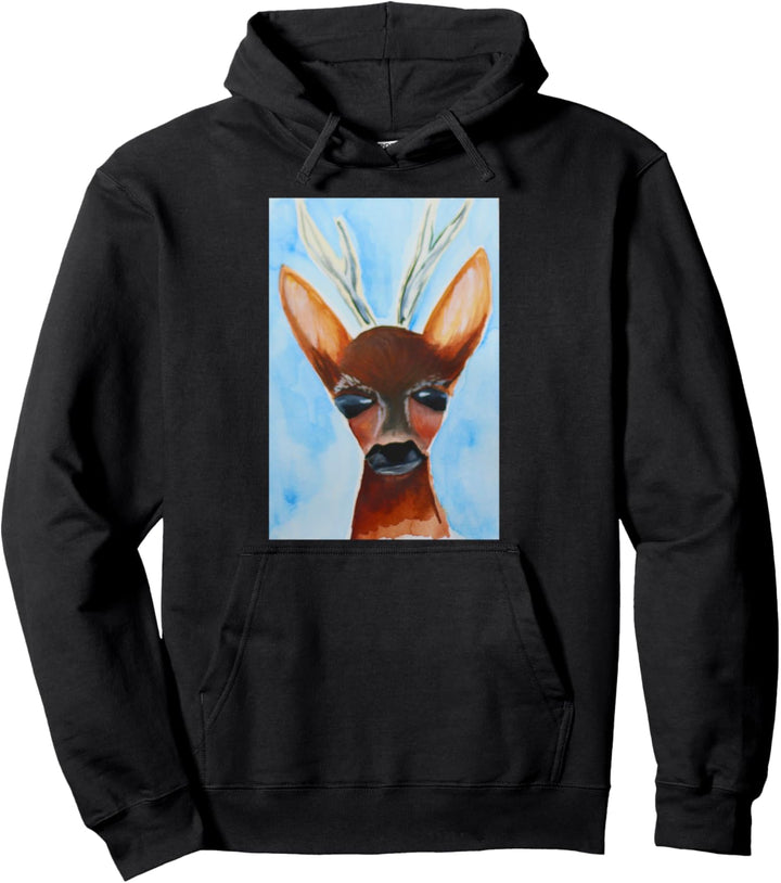 Mit Reh unterwegs Pullover Hoodie