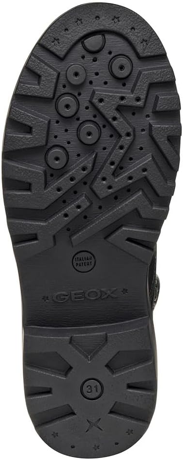 Geox Mädchen J Casey Girl Ankle Boot 28 EU Black Gun, 28 EU Black Gun