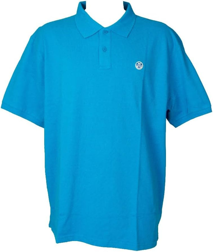 NORTH SAILS Herren Ss Polo W/Logo Polohemd, 0822 Turquoise