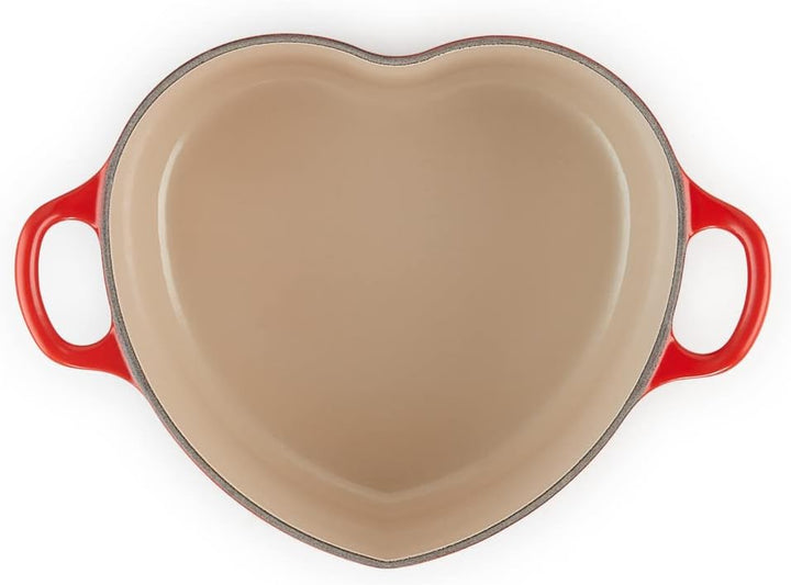 Le Creuset Herzbräter mit Herzknopf aus Gusseisen, 20 cm, 21401200602455