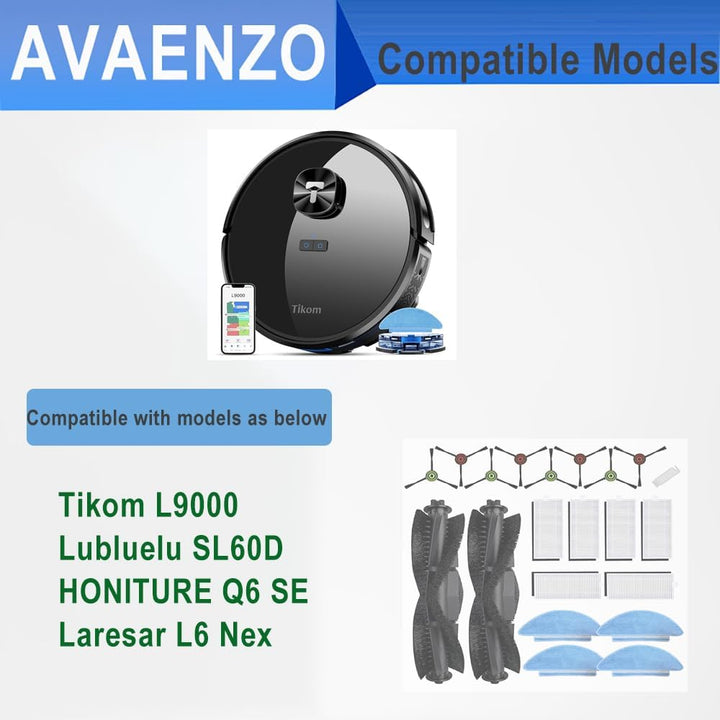 AVAENZO Zubehör für Lubluelu SL60D / Honiture Q6 SE/Tikom L9000 / Laresar L6 Nex, 2 Rollenbürste 6 H