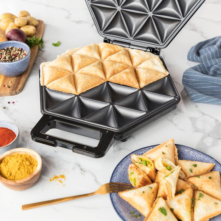 Princess Samosa &amp; Snack Maker - für 24 Samosas in einem Vorgang in 10-15 min, 1200 Watt, Bakelit,