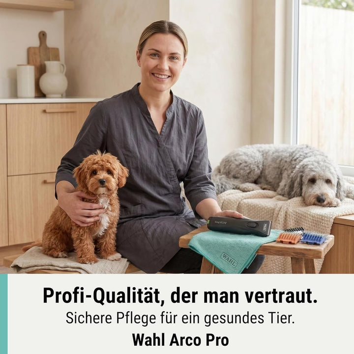 Agrarzone Edition Moser Arco Pro Hundeschermaschine 1 Akku - mit Aufsteckkamm Set - Schermaschine Hu