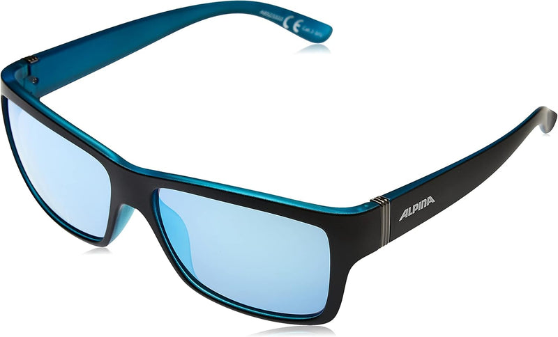 ALPINA KACEY - Verspiegelte und Bruchsichere Sonnenbrille Mit 100% UV-Schutz Für Erwachsene Black Ma