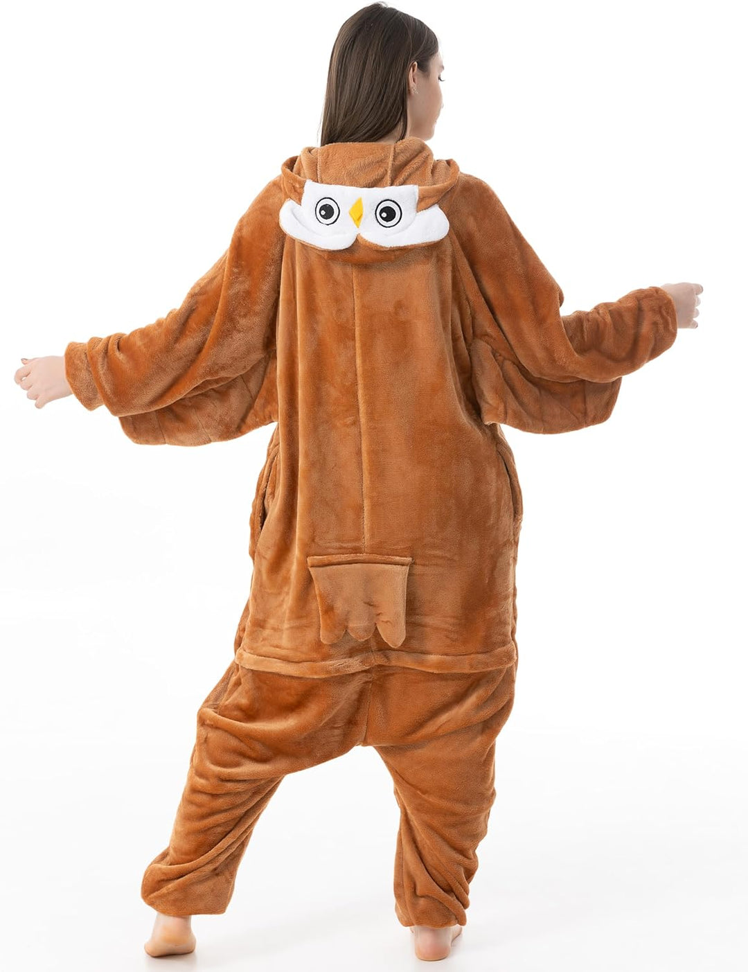 Katara 1744 (30+ Designs) Vogel-Kostüm Eule, Unisex Onesie/ Pyjama-Qualität für Erwachsene & Teenage